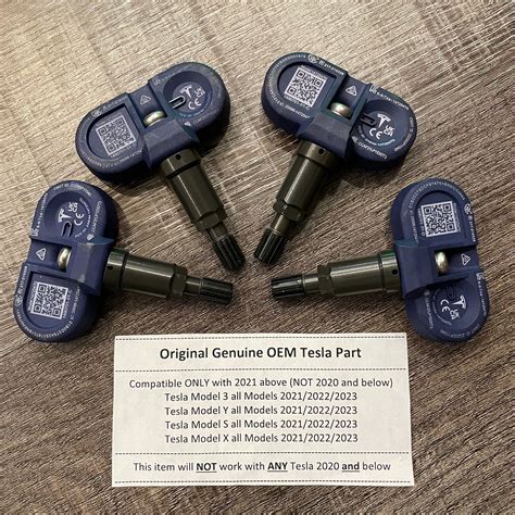 T 4 TESLA TPMS Bluetooth Tire Pressure Sensor 2021 Tesla Model S 3 X