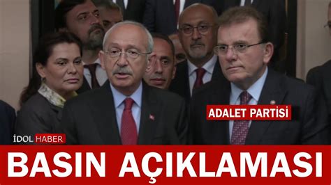 Adalet Partisi ikinci turda Kılıçdaroğlu nu destekleyecek YouTube