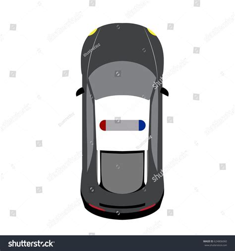 Top View Isolated Car Vector Illustration Stock Vector (Royalty Free ...