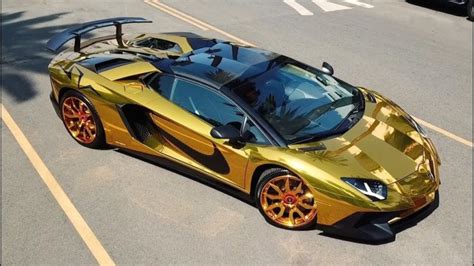 Diamond Gold Plated Lamborghini