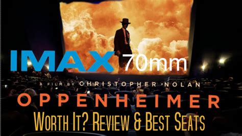 Oppenheimer IMAX 70mm Review Views From Different Seats Universal