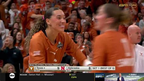 2 Texas Vs 1 Nebraska Championship Ncaa Women Volleyball 12 17