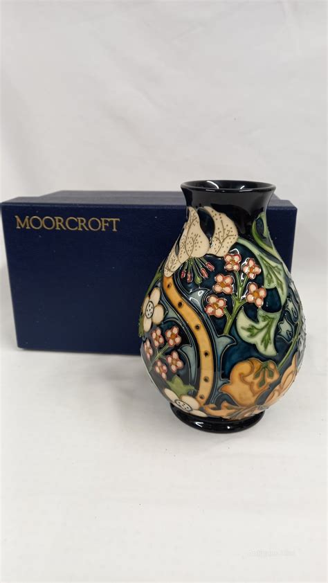 Antiques Atlas Moorcroft Golden Lily Vase