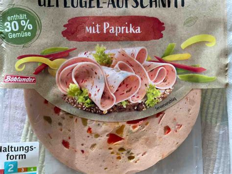 Güldenhof Geflügel Aufschnitt mit Paprika Kalorien Neue Produkte Fddb