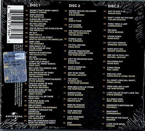 Various Artists Motown Greatest Hits 3cd