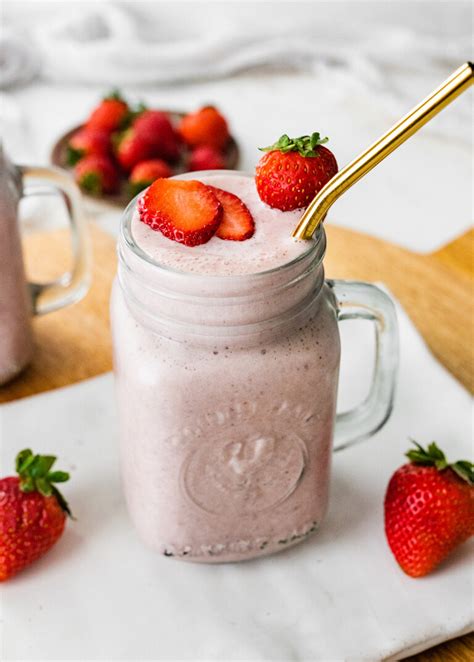 Strawberry Protein Shake Eating Bird Food