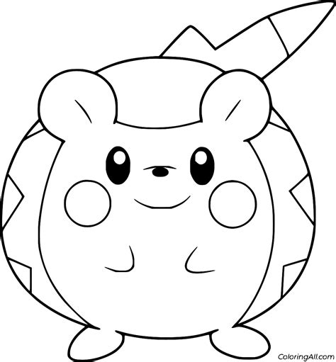 Togedemaru Coloring Page ColoringAll