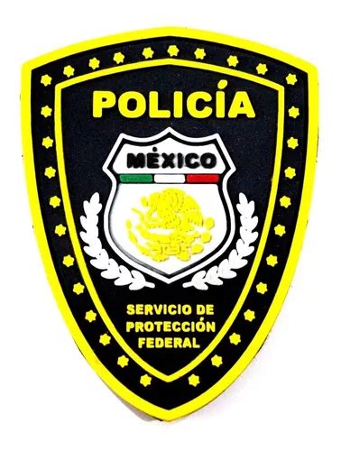 Parche Pvc Policia Servicio De Proteccion Federal Pf Velcro MercadoLibre