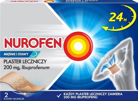 NUROFEN Plaster leczniczy na mięśnie i stawy 200mg x 2 szt. - Pokonaj ...