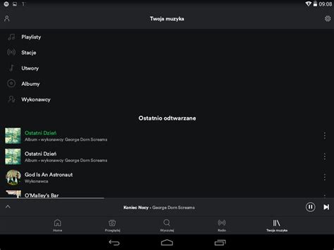 Spotify Na Androida Znowu Z Paskiem Nawigacji Na Dole Tablety Pl