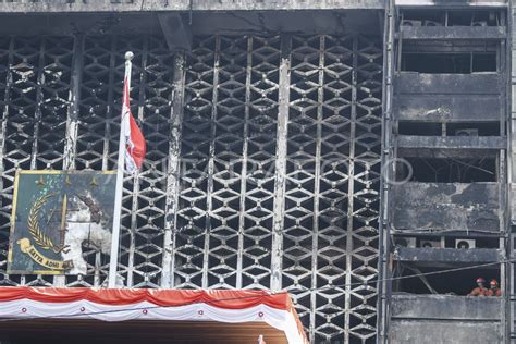 Olah Tkp Kebakaran Gedung Utama Kejagung Ditunda Antara Foto