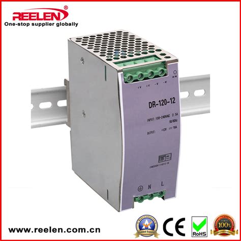 V A W Dr Series Single Output Industrial Din Rail Power Supply Dr