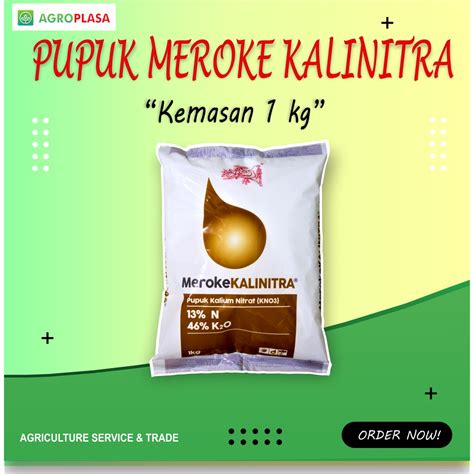 Jual Pupuk Meroke KALINITRA KNO3 Kemasan 1kg AgroPlasa Shopee Indonesia