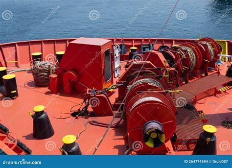 Forecastle Stock Photo Image Of Reel Gear Rope Harbor 264774694