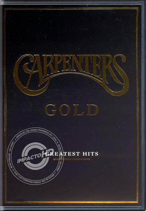 Dvd Carpenters Gold Greatest Hits Usada