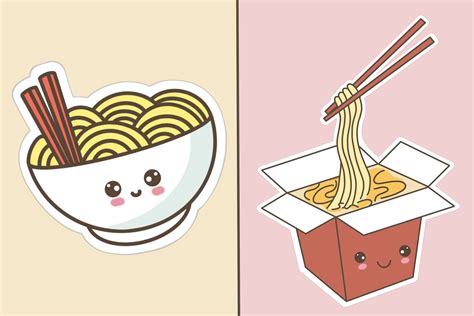 Kawaii Noodles Transparent Graphic by nanayudhistira24 · Creative Fabrica