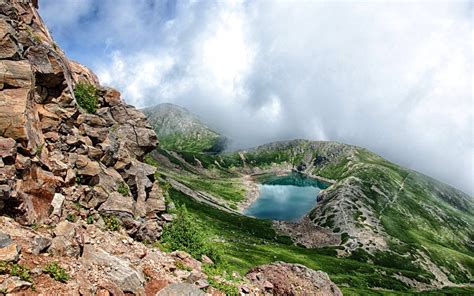 Mountain And Lake Nature Landscape Lake Mountains HD Wallpaper