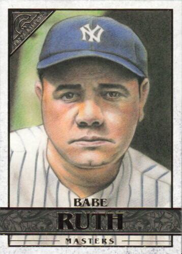 Babe Ruth Topps New York Yankees Baseball Card Ebay