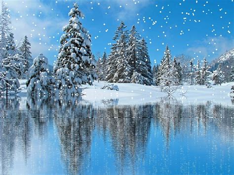 Snow Falling Wallpaper Hd