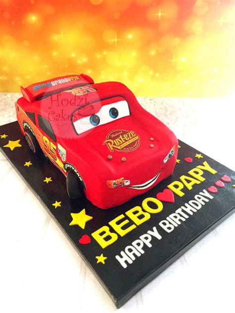 Disney Pixar Lightning McQueen 3D Cake 😍🚘 | 3d cake, Lightning mcqueen ...