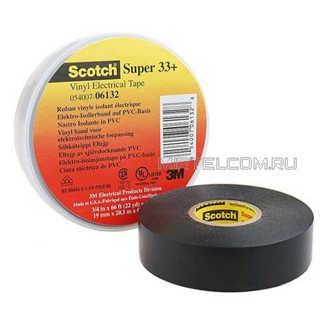 Изоляционные ленты: Scotch Super 33+ морозостойкая изолента из ПВХ ...