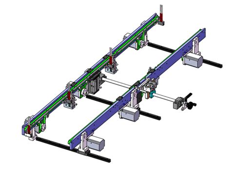 宽度可调流水线3d模型下载三维模型solidworks模型 制造云 产品模型