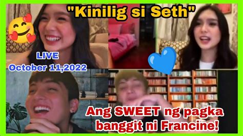 Oops Nabuking Ang Tawagan Ni Francine Diaz At Seth Fedelin Sa Live