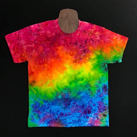 Marbled Rainbow Splatter Pattern Ice Dye T Shirt Tie Dye Patterns Diy