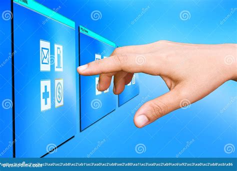 Touch Screen Technology Stock Photo Image Of Monitor