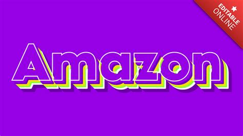 Amazon Efecto D Morado Colores En Capas Generador De Efectos De Texto