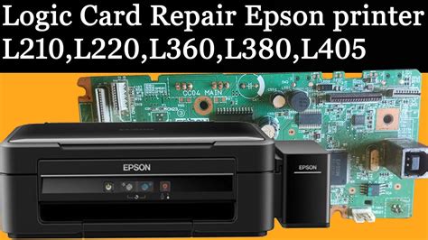 Epson Printer Logic Card Repair No Power Blank Page Epson L210 L220 L360 L380 Youtube