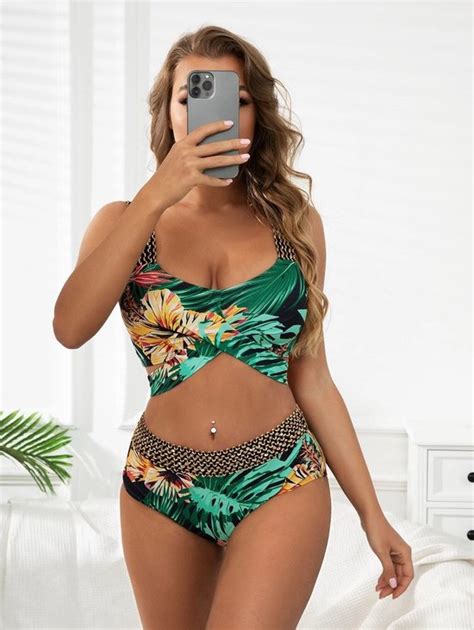 Stijlvolle Delig Bikini Set Voor Vrouwen Met Hoog Broekje