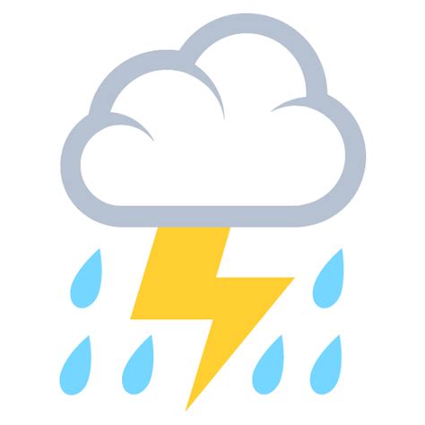 Cloud With Rain Emoji for Facebook, Email & SMS | ID#: 337 | Emoji.co.uk