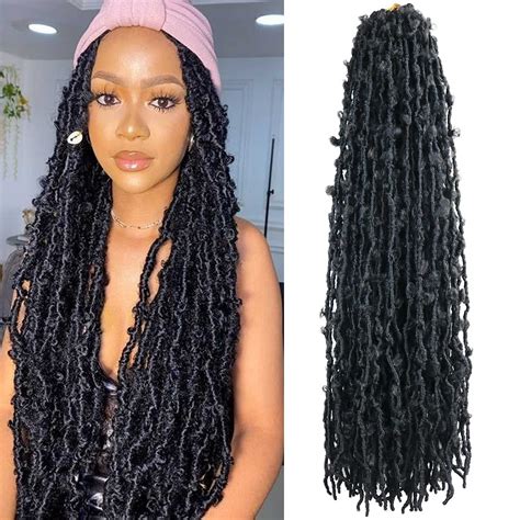 Buy Long Butterfly Locs Crochet Hair Inch Distressed Faux Locs