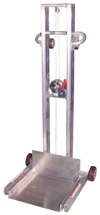 Aluminum Low Profile Lite Load Lift Truck With Winch Lift And Transport