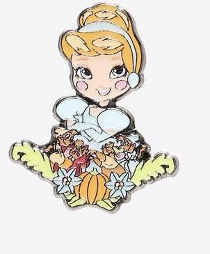 Cinderella Hot Topic Princess Chibi Floral Blind Box Loungefly Disney Pin