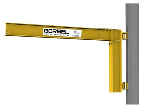 Gorbel Wall Cantilever I Beam Jib Crane 2 000 Lbs Span 16 Ft