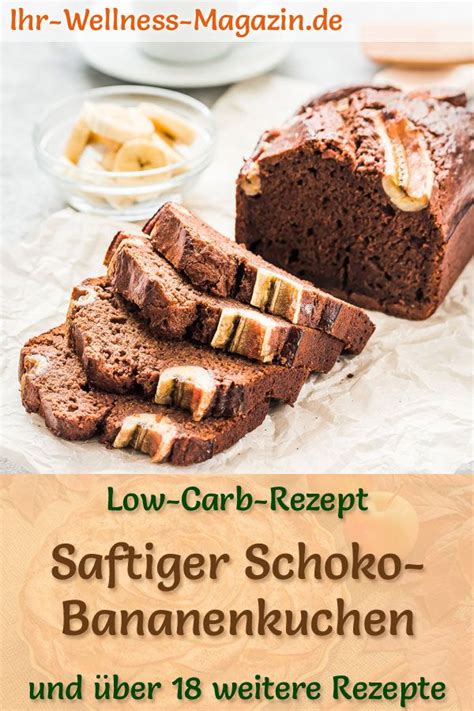 Schneller Saftiger Low Carb Schoko Bananen Kuchen Rezept Ohne Zucker