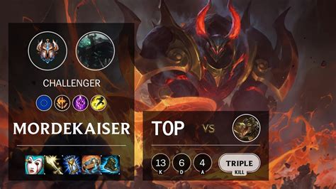 Mordekaiser Top Vs Renekton Euw Challenger Patch Youtube