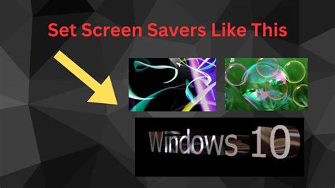 How To Set Screen Saver In Your Windows Computer Youtube