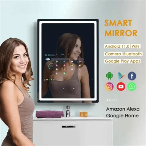 Mi Mirror Android Led Smart Magic Mirror Mi Mirror