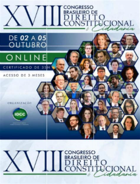 Xviii Congresso Brasileiro De Direito Constitucional Democracia Crist