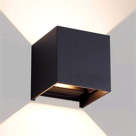 Lampara Pared Led Doble Ajustable Cuadrada Decorativa Exteri Mercadolibre