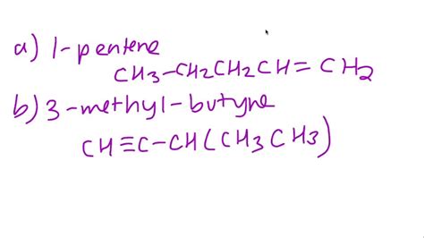 Solved Draw The Condensed Structural Formula For Each Of The Following