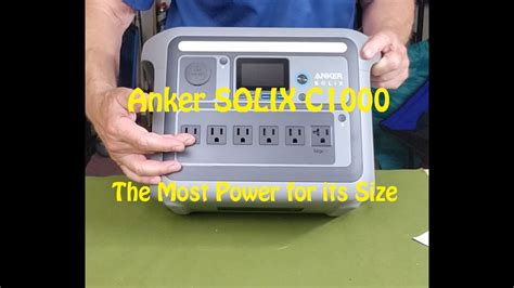 Anker SOLIX C1000 Power Station The Most Power For Its Size YouTube