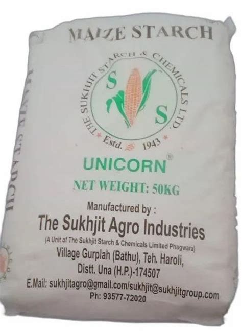 Maize Starch Powder For Industrial Food Packaging Size 50 Kg At Rs