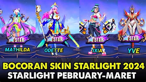 Bocoran Skin Starlight Pebruary Maret Jadwal Rilis Skin