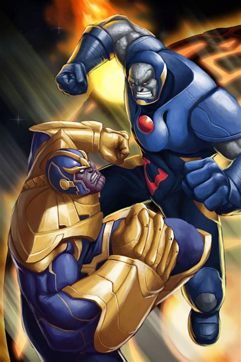 Thanos Vs Darkseid By Genghiskwan On Deviantart Dc Comics Vs Marvel