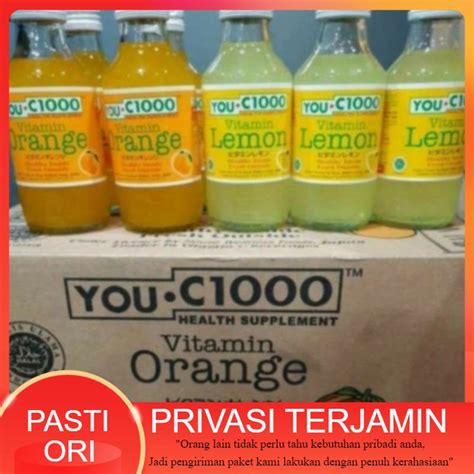 Jual You C 1000 140 Ml Youc1000 You C 1000 Botol Kaca 140ml You C