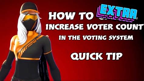 How To Increase Voter Count With The Voting System FortniteCreative